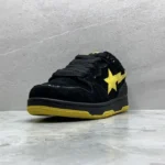 GT A Bathing Ape Bape Sk8 Sta Black Electric Yellow (1)